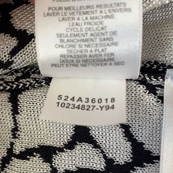 Jones New York Collection Petite Open Front Floral Print Cardigan - Picture 9 of 9